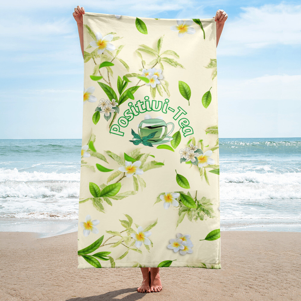 Positivi-Tea Beach Towel