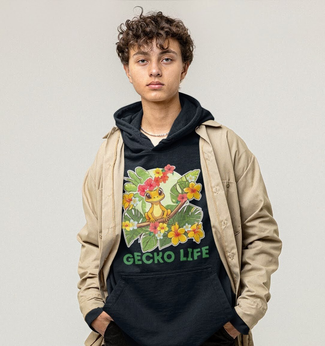 Gecko Life Youth Stylish Hoodie