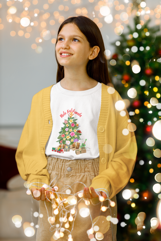 Mele Kalikimaka Hawaii Christmas Youth Long Sleeve T-Shirt