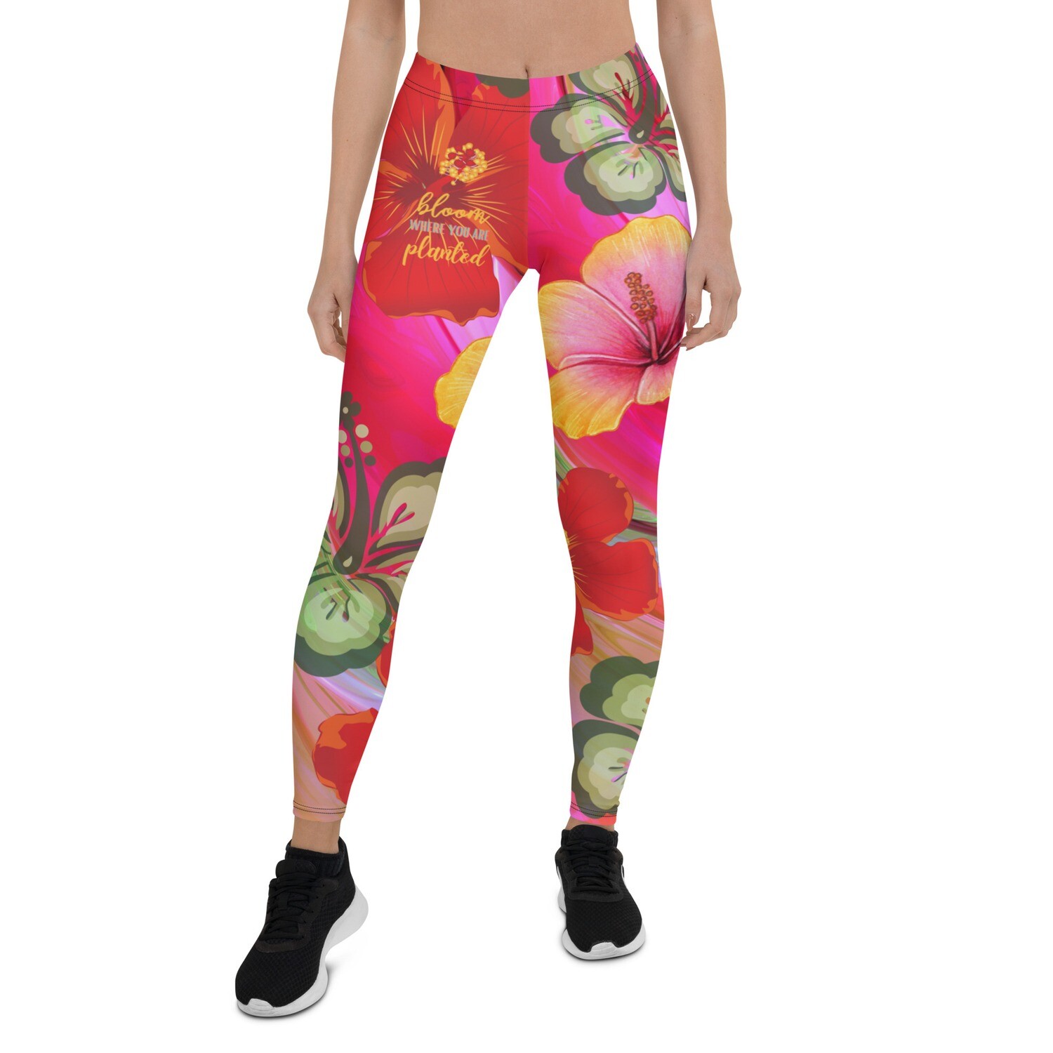 Bloom Where You Are Planted Floral Leggings