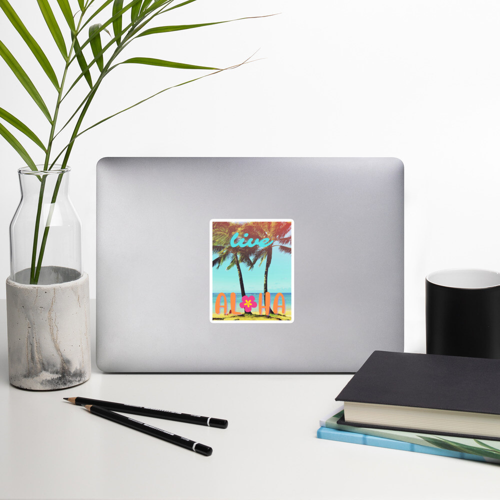 Live Aloha Hawaii Bubble-Free Decal