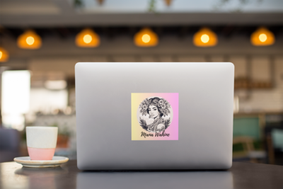 Mana Wahine Warrior Woman Pink Bubble-free Stickers