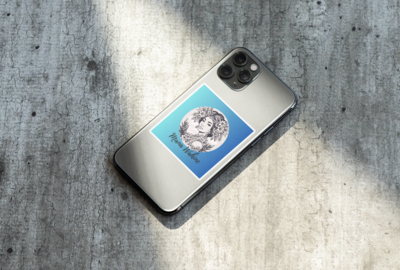 Mana Wahine Warrior Woman Blue Bubble-free Decal
