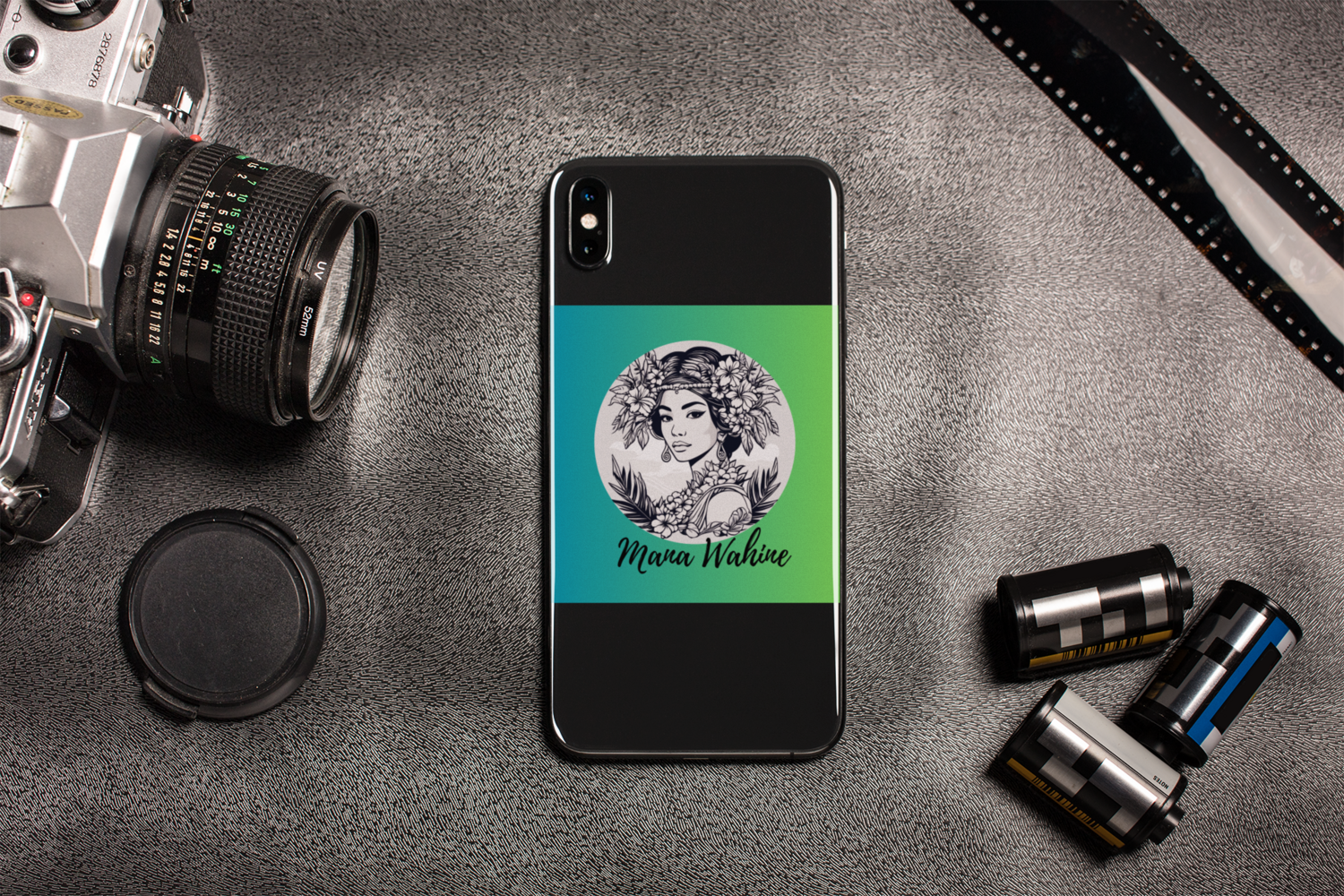 Mana Wahine Warrior Woman Green Bubble-free Sticker