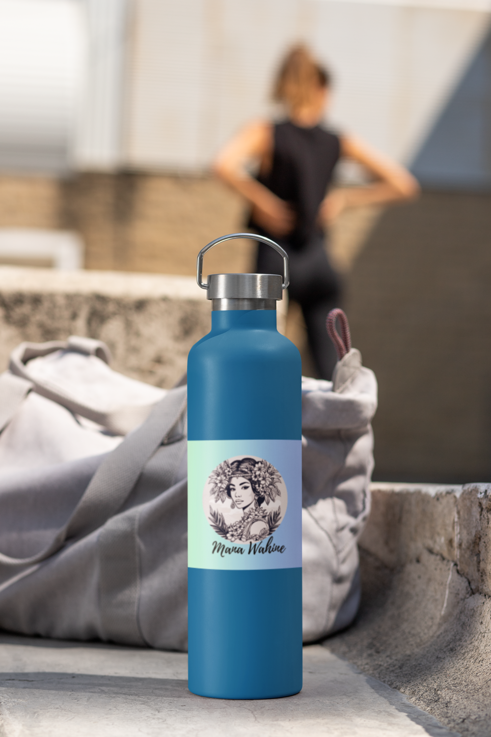 Mana Wahine Warrior Woman Purple Bubble-free Sticker