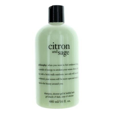 Citron and Sage by Philosophy, 16 oz Shampoo, Shower Gel &amp; Bubble Bath for Women