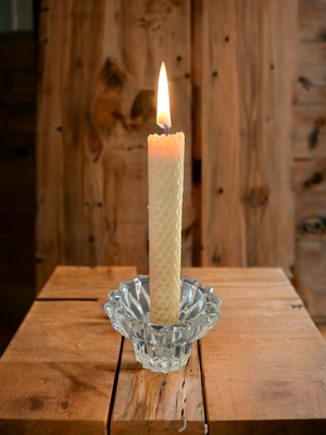 Beeswax Candle Pair, Hand Rolled