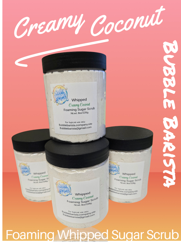 Creamy Coconut Foaming Whipped Sugar Scrub