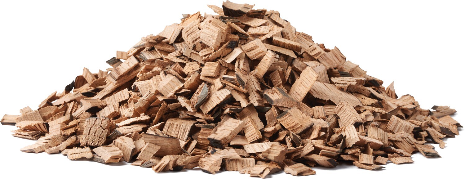 Napoleon whiskey eiken wood chips voor krachtige rooksmaak met een subtiele whiskytoon bij barbecue.