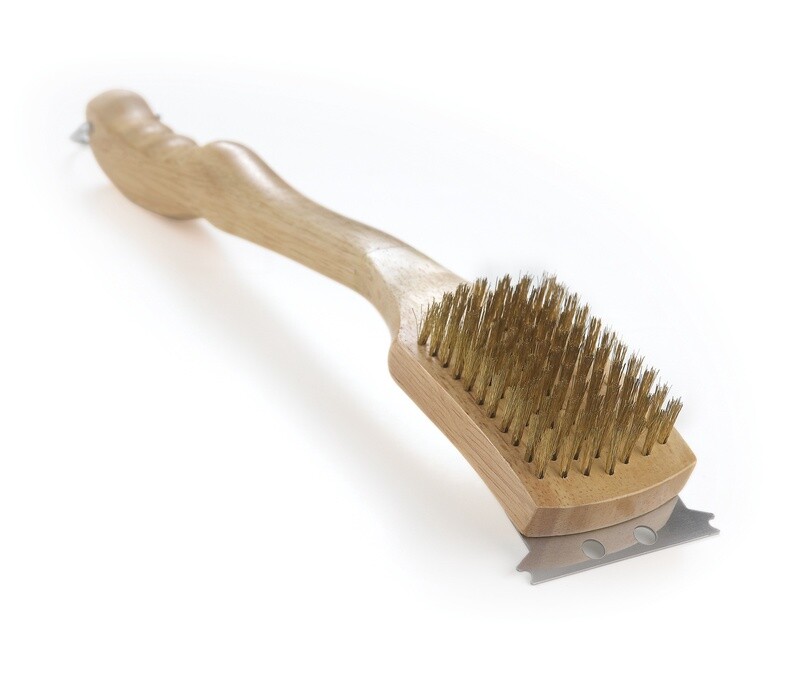 Napoleon barbecueborstel met houten handvat