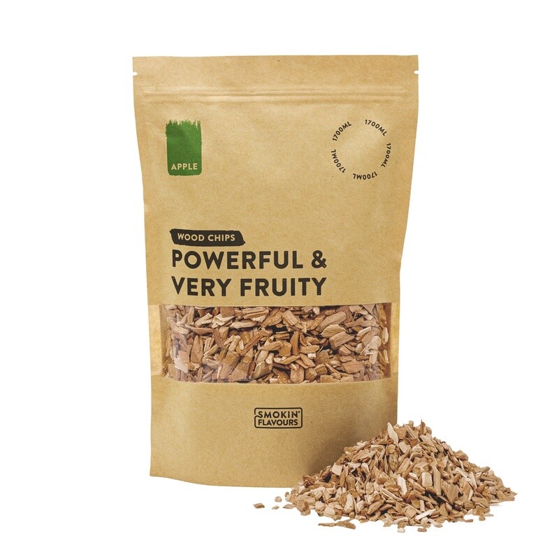 Smokin Flavours appel rookchips voor een zoete, fruitige rooksmaak bij barbecue en roken.