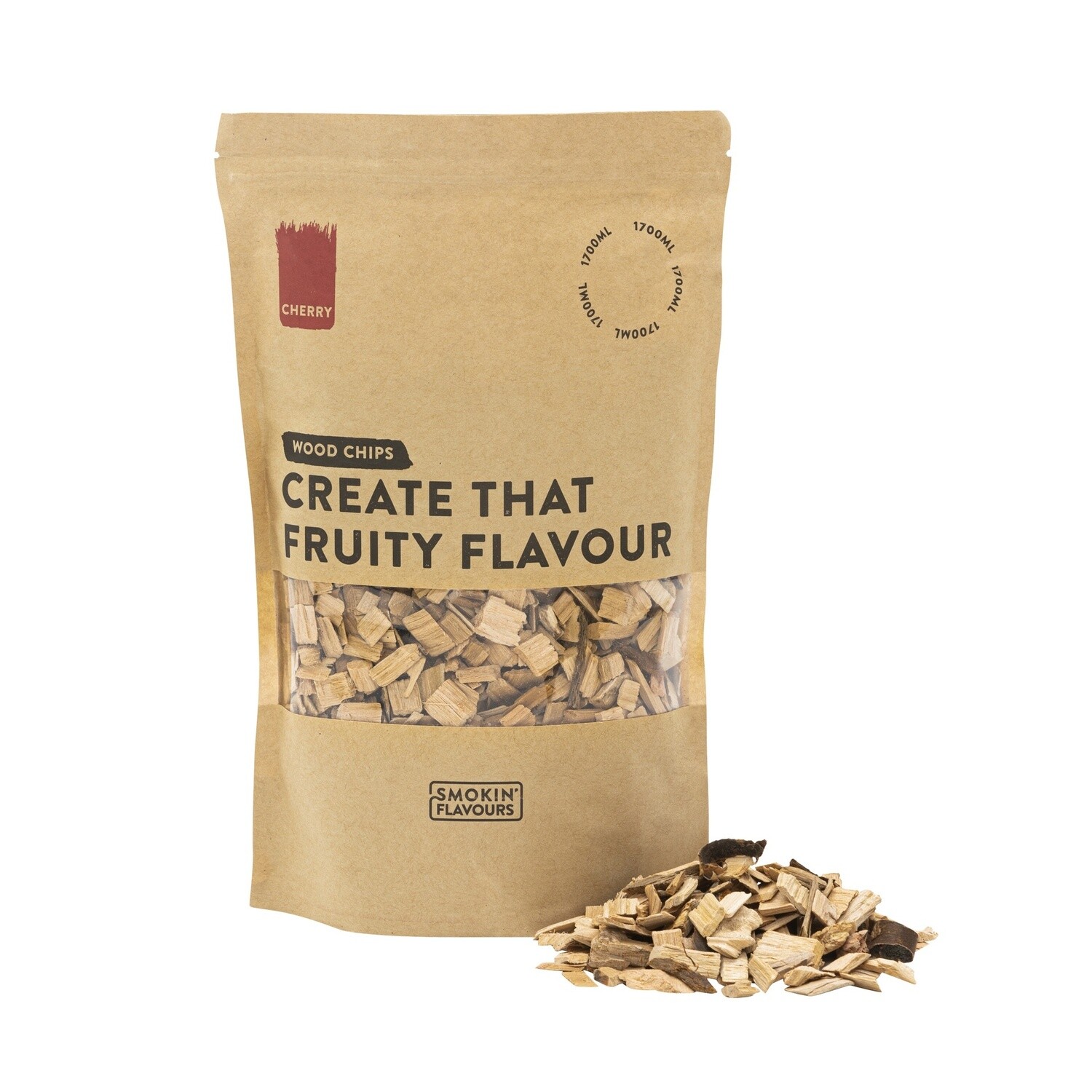 Smokin Flavours kersen rookchips voor een zoete, fruitige rooksmaak bij barbecue en roken.
