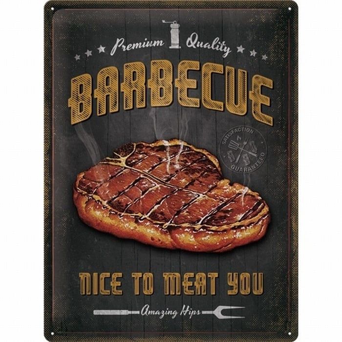 BBQ wandbord Barbecue nice to meat