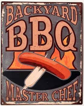 BBQ wandbord Backyard BBQ
