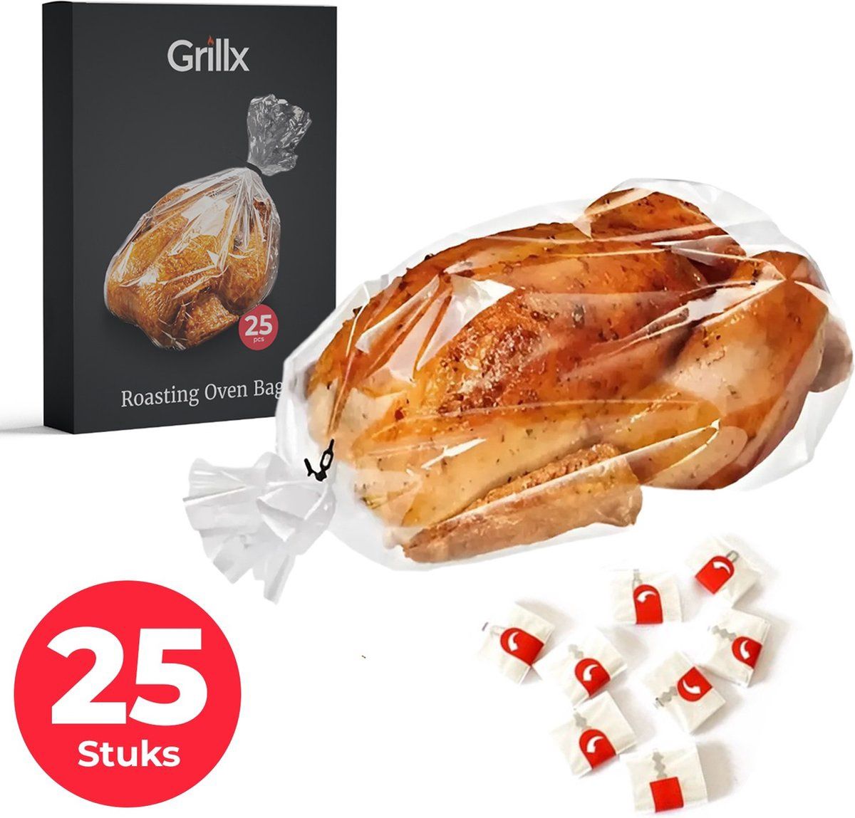 GrillX Braadzakken, 25 stuks