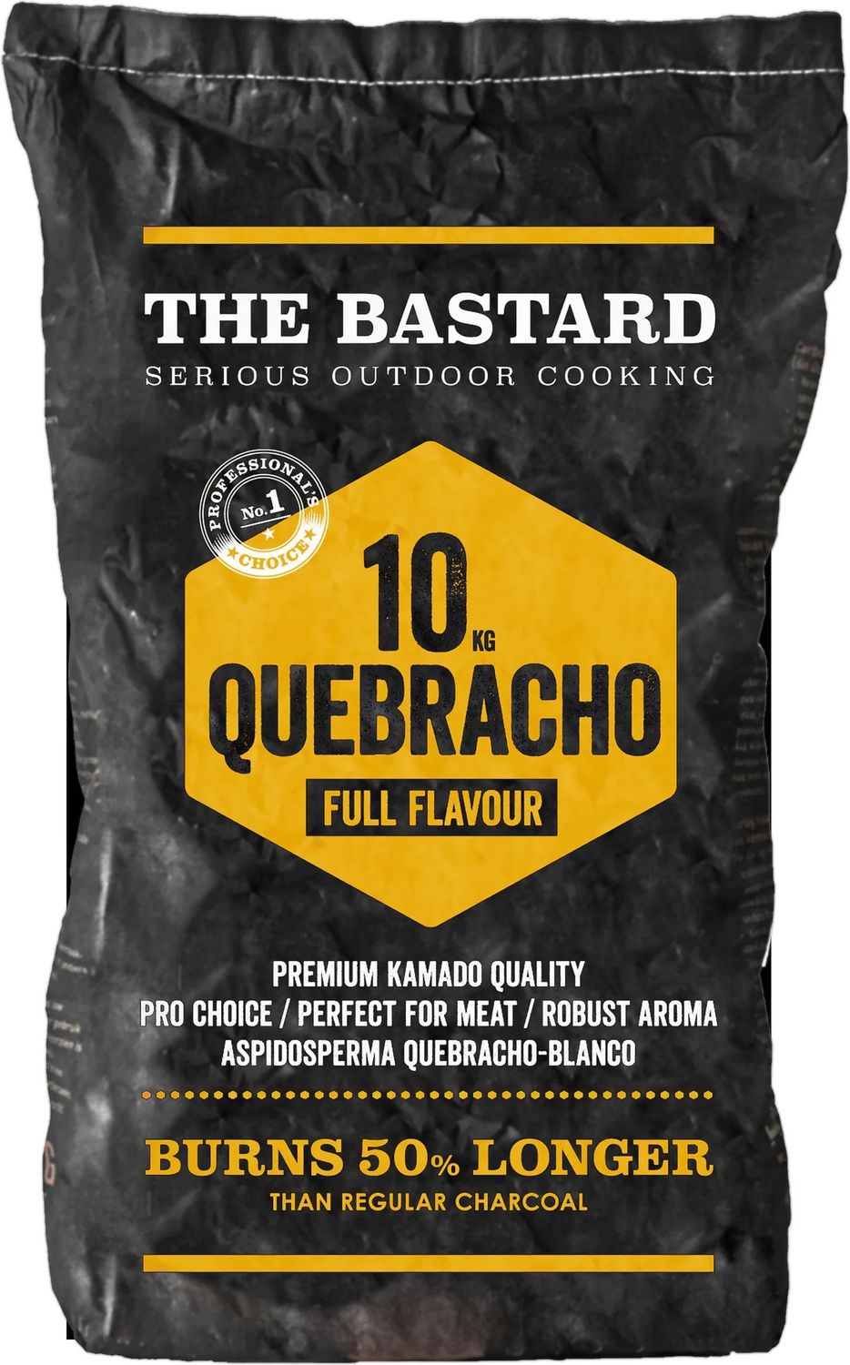 The Bastard Quebracho Houtskool 9 kg | Extra Sterke Kamado BBQ Houtskool
