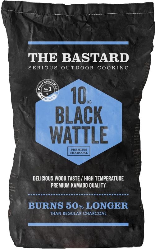 The Bastard Black Wattle Houtskool 10 kg | Premium Kamado BBQ Houtskool