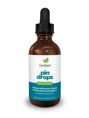 Herbari, Kosher Pin Drops (Pin Worms) Oral Drops - 2 fl. oz (60 mL)