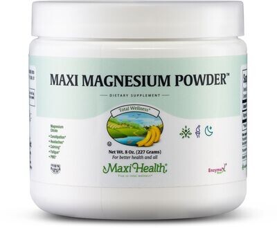 Maxi Health, Kosher Maxi Magnesium Powder (Citrate) - 8 oz (227g)
