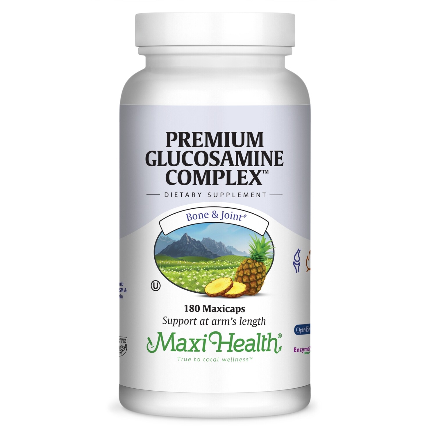 Maxi Health, Kosher Premium Glucosamine Complex - 180 Vegetarian Capsules
