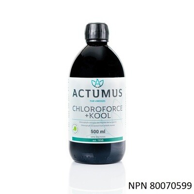 Actumus, Kosher Chloroforce +Kool, Chlorophyll (with Mint) Liquid - 500 mL
