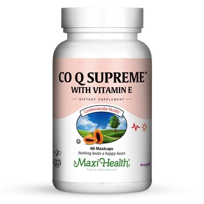 Maxi Health, Kosher CO Q Supreme (Coenzyme Q10) - 60 Vegetarian Capsules