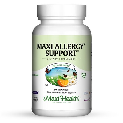 Maxi Health, Kosher Maxi Allergee Support (Allergy Support) - 90 Vegetarian Capsules