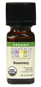 Aura Cacia, Rosemary Organic, Essential Oil - 7.4 mL