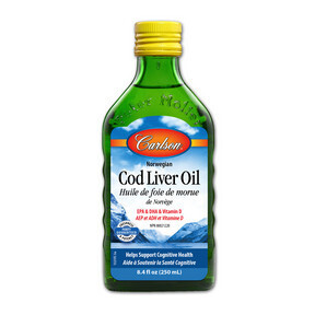 Carlson, Wild Norwegian Cod Liver Oil, Unflavored - 8.4 fl oz (250 ml)