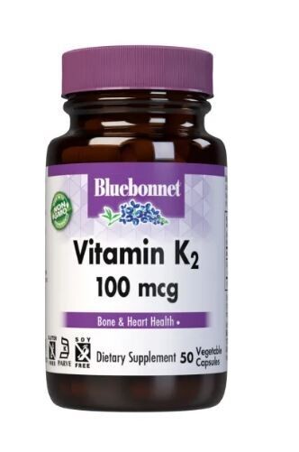 Bluebonnet, Kosher Vitamin K2 100mcg - 100 Vegetarian Capsules