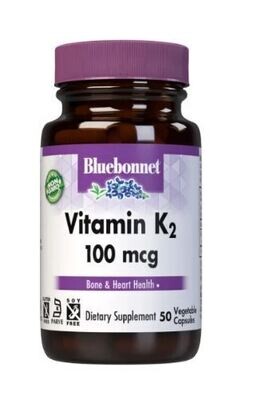 Bluebonnet, Kosher Vitamin K2 100mcg - 100 Vegetarian Capsules