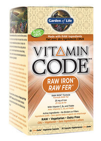 Garden of Life, Vitamin Code, Raw Iron - 30 Vegetarian Capsules