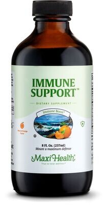 Maxi Health, Kosher Immune Support, Liquid, Orange Flavor - 8 fl. oz. (237 mL)