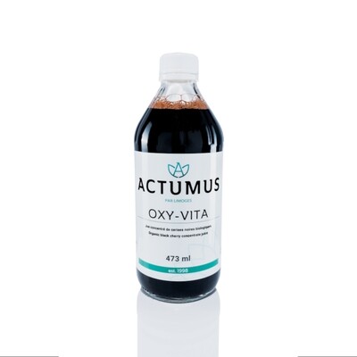Actumus, Kosher Oxy-Vita, Natural Source of Iron Liquid (Black Cherry Concentrate) - 473 mL