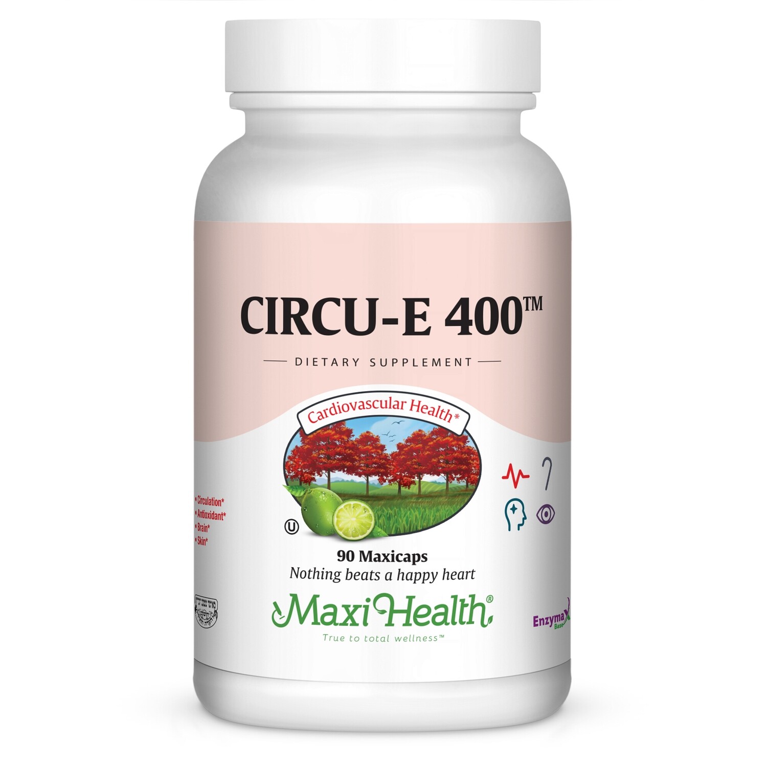 Maxi Health, Kosher Circu E 400 - 90 Liquid Vegetarian Capsules