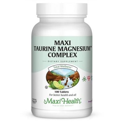 Maxi Health, Kosher Maxi Taurine Magnesium Complex - 100 Tablets