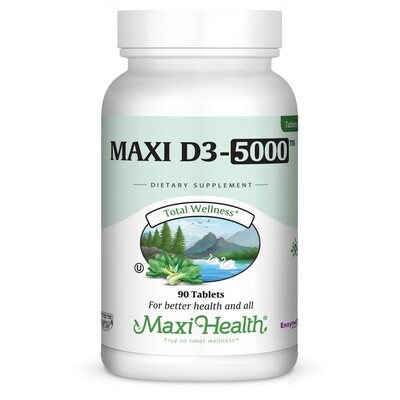 Maxi Health, Kosher Vitamin D3-5000 - 90 Tablets