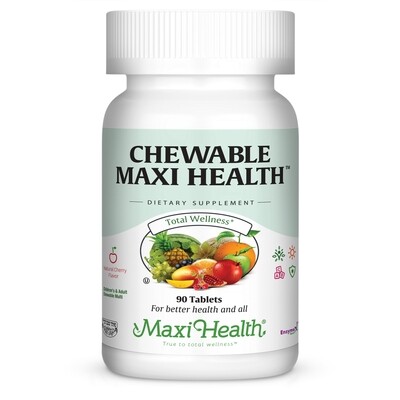 Maxi Health, Kosher Chewable Maxi Health, Kosher Multi Cherry Flavor - 90 Chewable Tablets