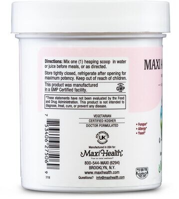 Maxi Health, Kosher Maxi Active Pro-10, Probiotic Powder 10 Billion - 2 oz. (60g) Powder