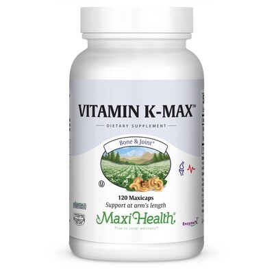 Maxi Health, Kosher Vitamin K-Max (Vitamin K2) - 120 Vegetarian Capsules