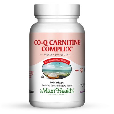 Maxi Health, Kosher Co Q Carnitine Complex (Coenzyme Q10) - 60 Vegetarian Capsules