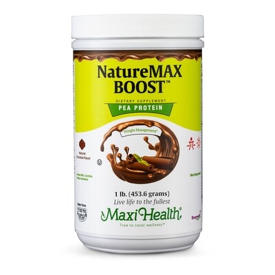 Maxi Health, Kosher NatureMAX Boost, Pea Protein Powder, Chocolate Flavor - 1 Lb.