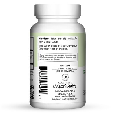 Maxi Health, Kosher PantoCaps, Pantothenic acid - 90 Vegetarian Capsules