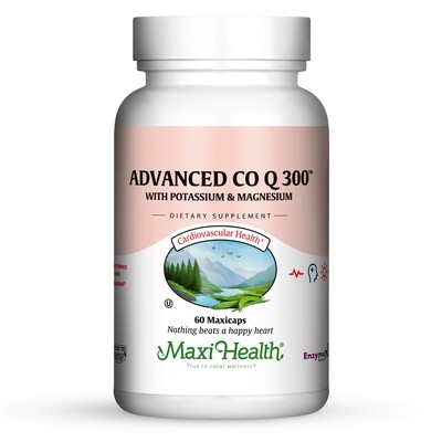 Maxi Health, Kosher Advanced CO Q 300 (Coenzyme Q10) - 60 Vegetarian Capsules