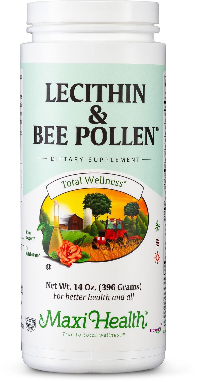 Maxi Health, Kosher Lecithin &amp; Bee Pollen, Granules - 14 oz (396g)
