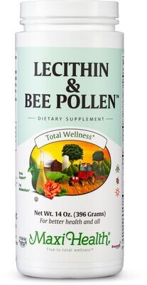 Maxi Health, Kosher Lecithin &amp; Bee Pollen, Granules - 14 oz (396g)