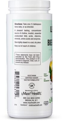 Maxi Health, Kosher Lecithin &amp; Bee Pollen, Granules - 14 oz (396g)