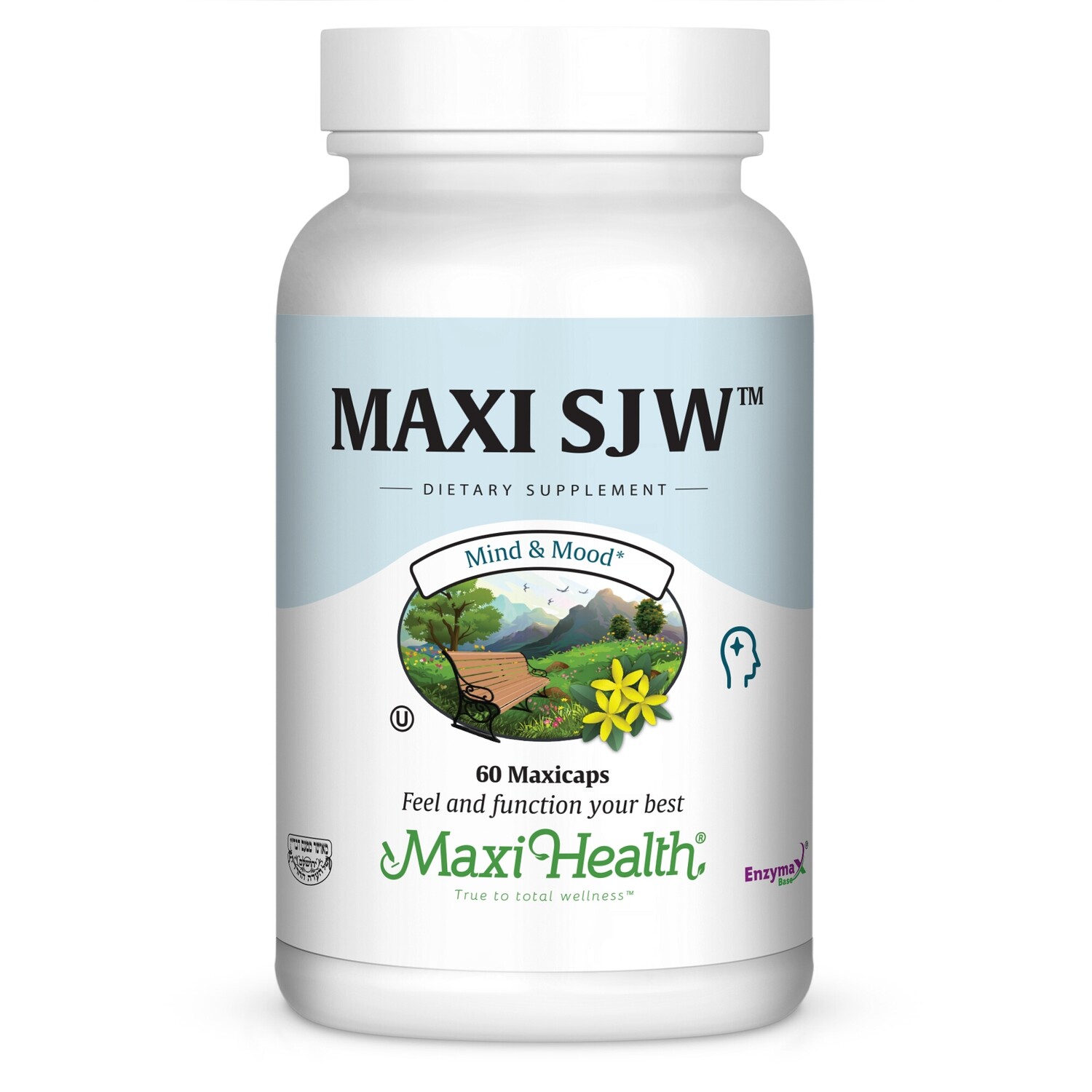 Maxi Health, Kosher Maxi SJW, St. John&#39;s Wort - 60 Vegetarian Capsules