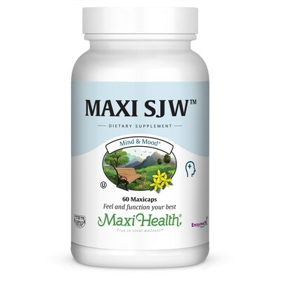Maxi Health, Kosher Maxi SJW, St. John's Wort - 60 Vegetarian Capsules