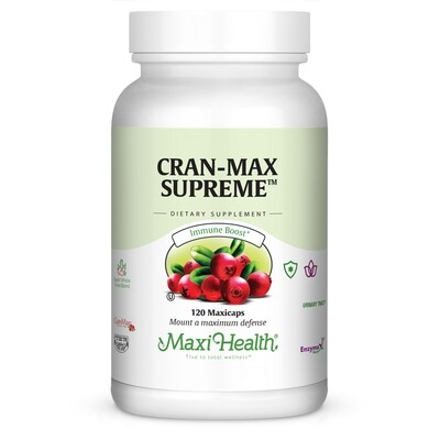 Maxi Health, Kosher CranMax Supreme, Cranberry - 120 Vegetarian Capsules